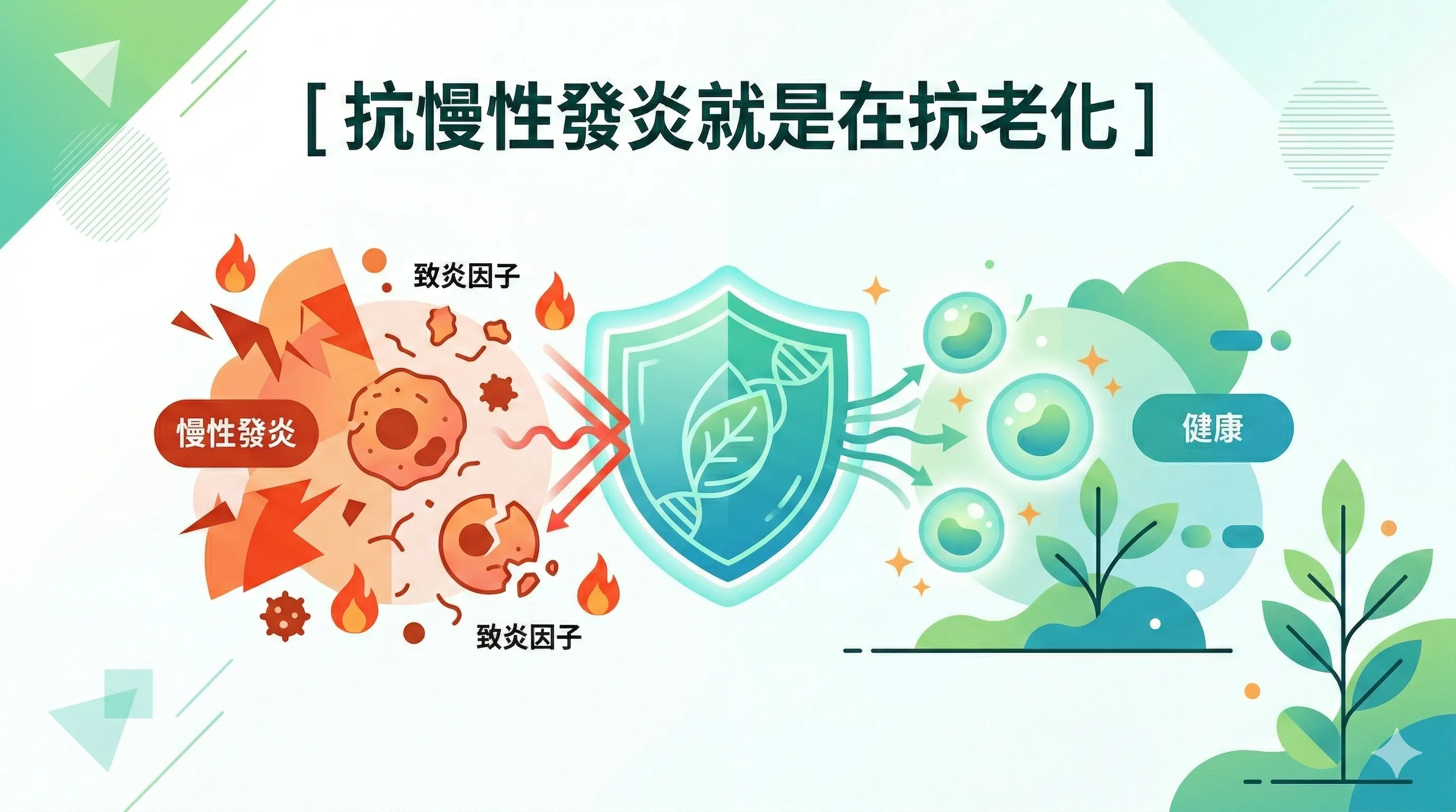 抗慢性發炎就是抗老化