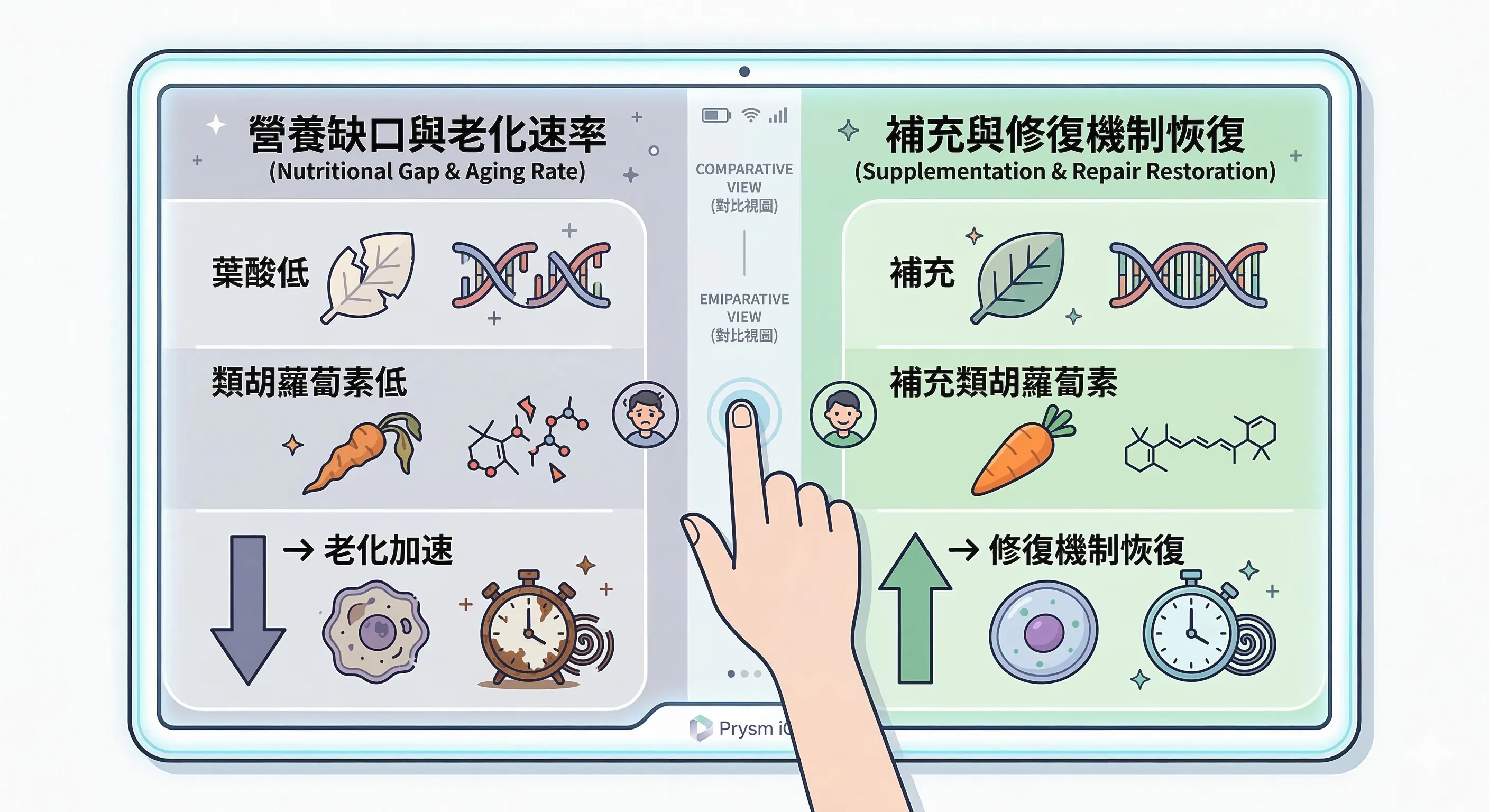 營養缺口與老化速率