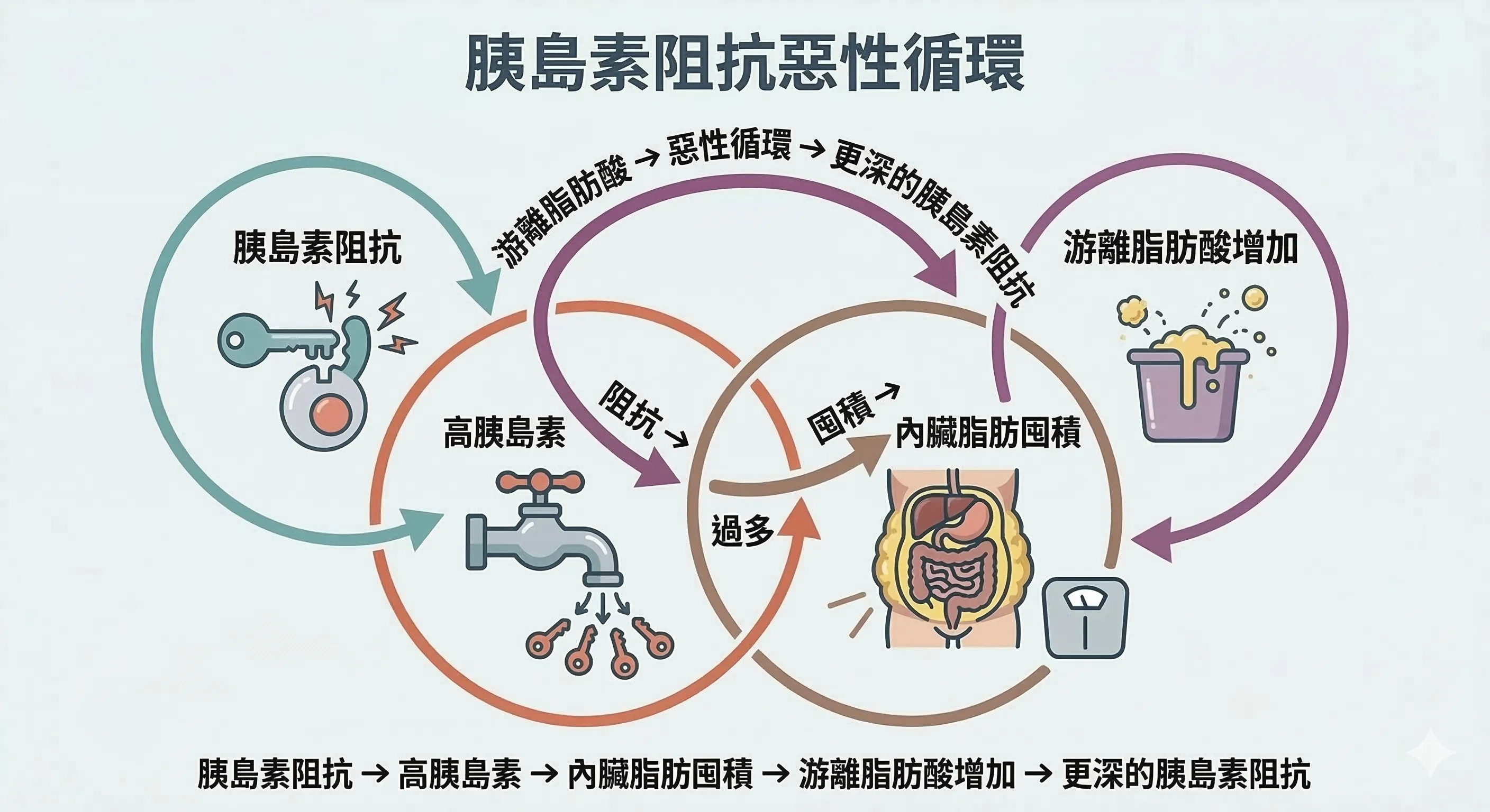 胰島素阻抗惡性循環